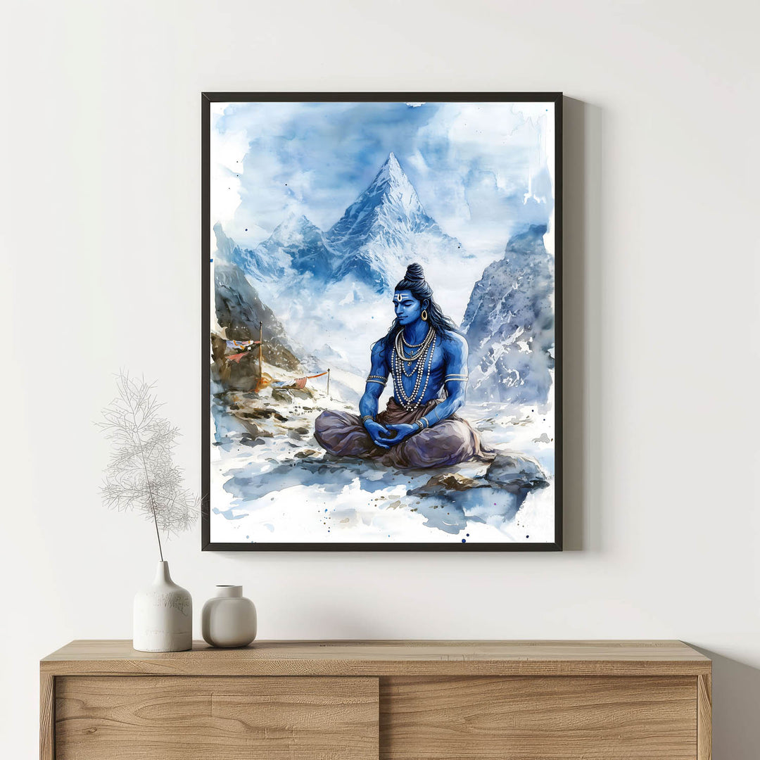 Lord Shiva in Himalaya - Vastu Painting