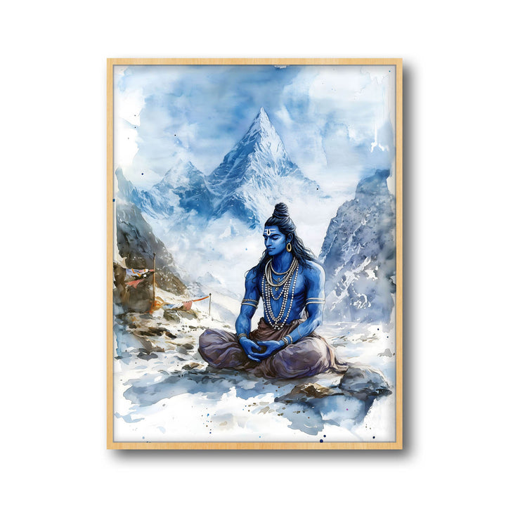 Lord Shiva in Himalaya - Vastu Painting