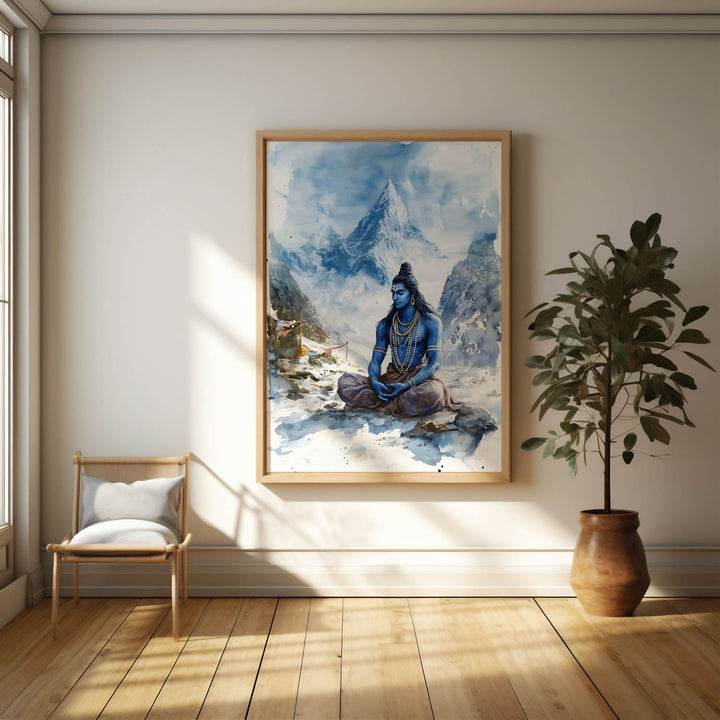 Lord Shiva in Himalaya - Vastu Painting