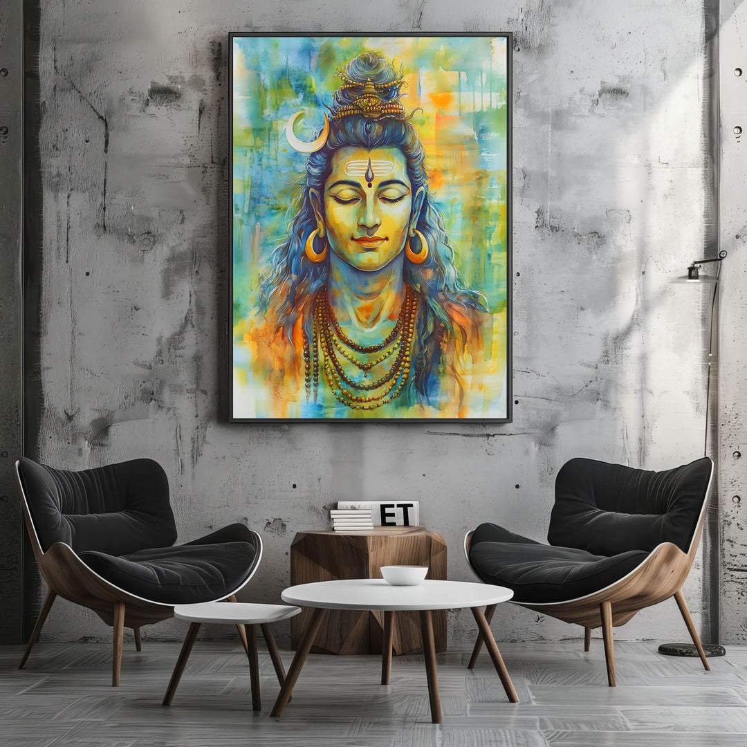 Lord Shiv in Dhyan - Vastu Painting