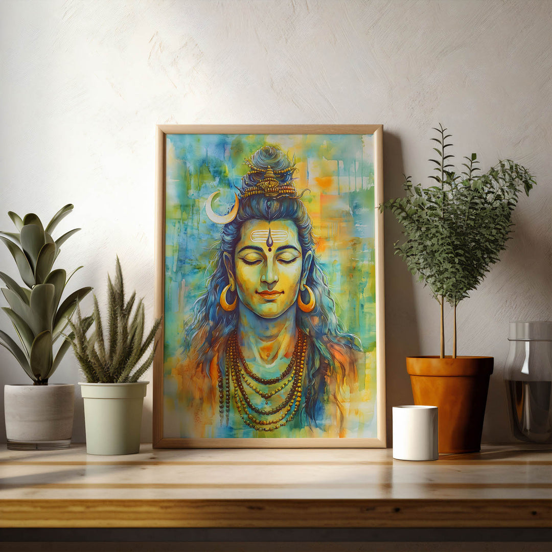 Lord Shiv in Dhyan - Vastu Painting