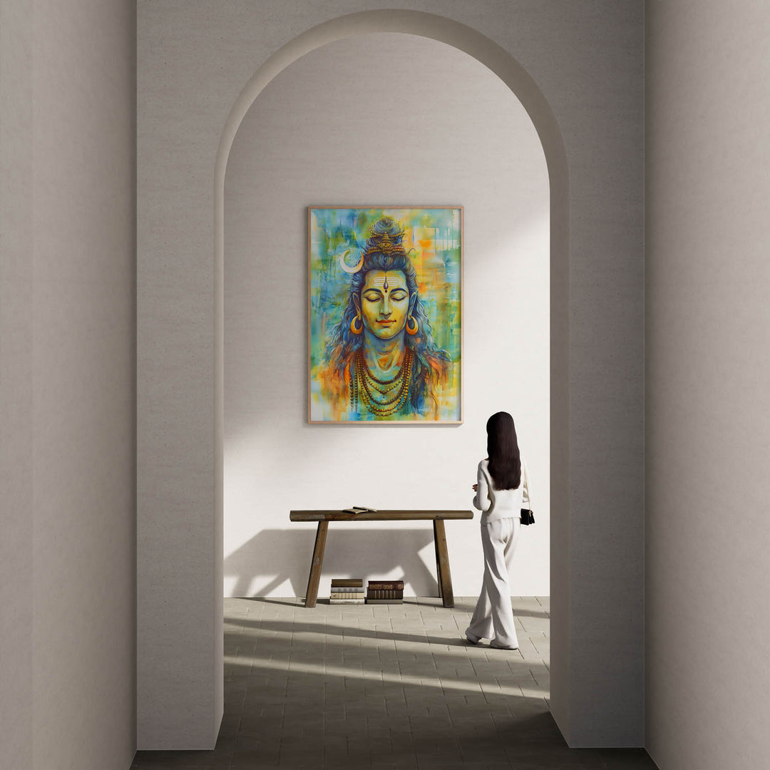 Lord Shiv in Dhyan - Vastu Painting