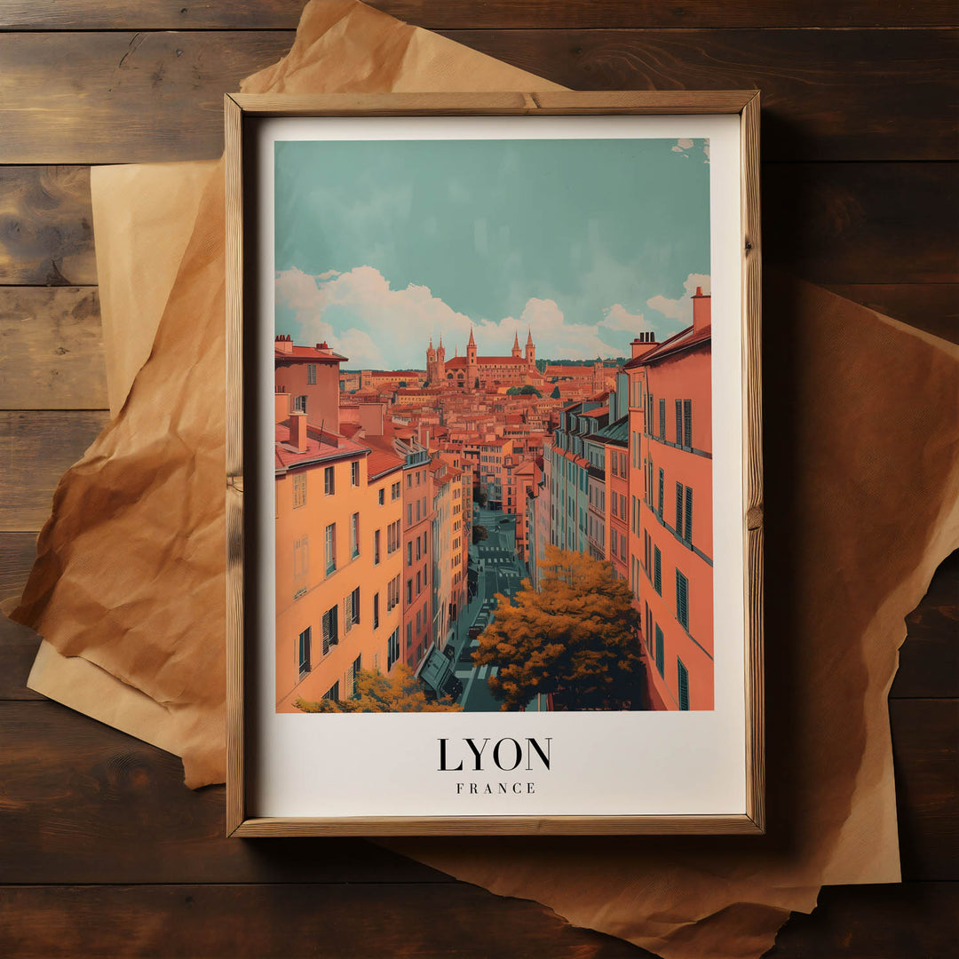 Lyon Cityscape - Cities Paintings