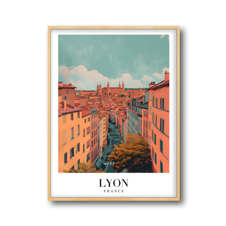 Lyon Cityscape - Cities Paintings