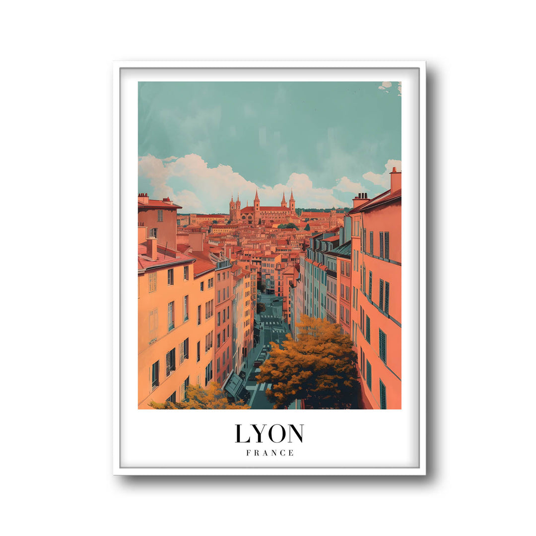 Lyon Cityscape - Cities Paintings