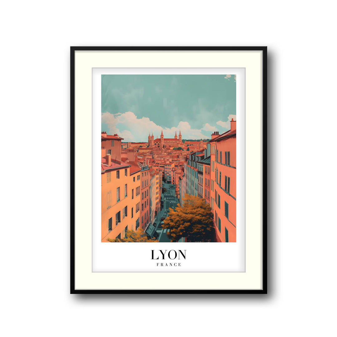 Lyon Cityscape - Cities Paintings