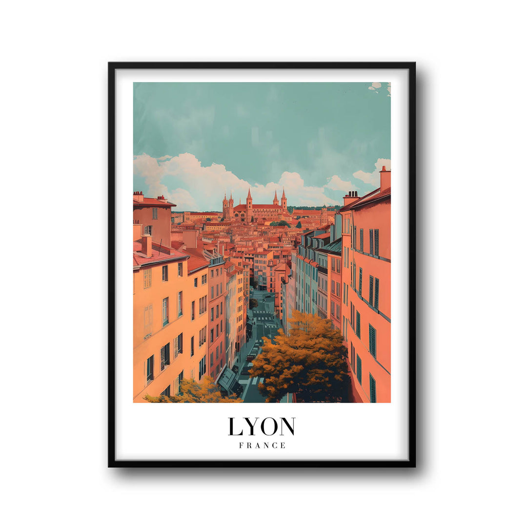 Lyon Cityscape - Cities Paintings