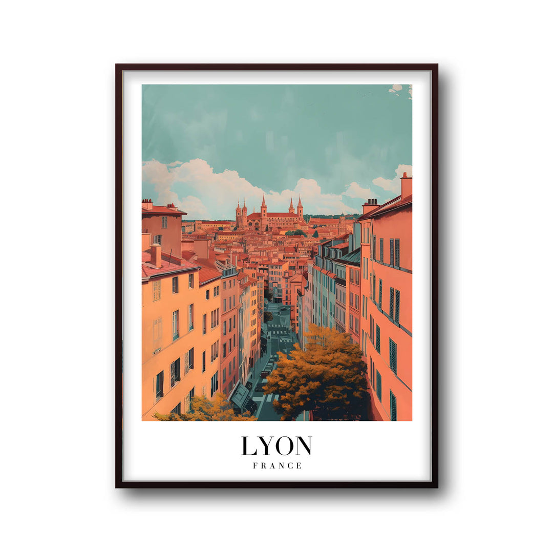 Lyon Cityscape - Cities Paintings