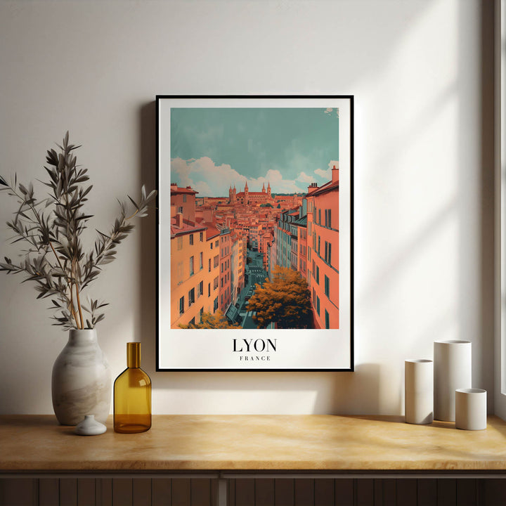 Lyon Cityscape - Cities Paintings