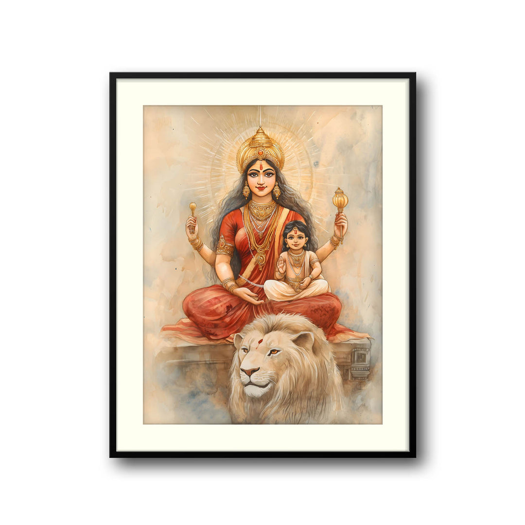 Maa Durga - Vastu Painting