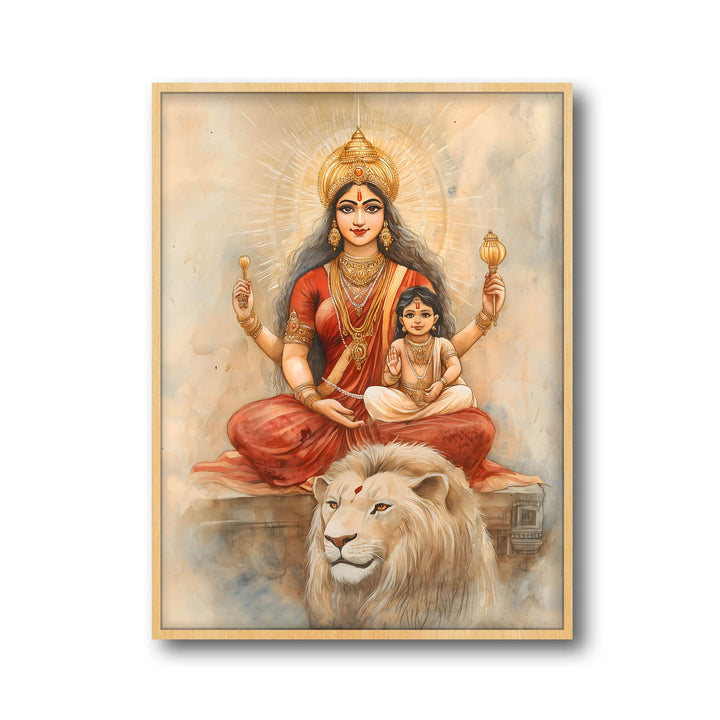 Maa Durga - Vastu Painting