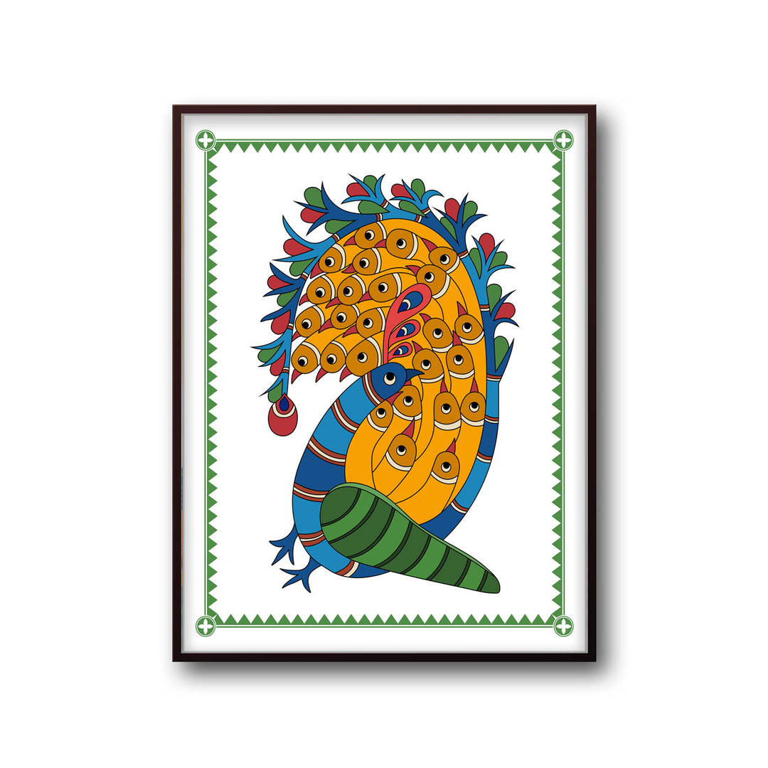 Peacocks - Madhubani Art