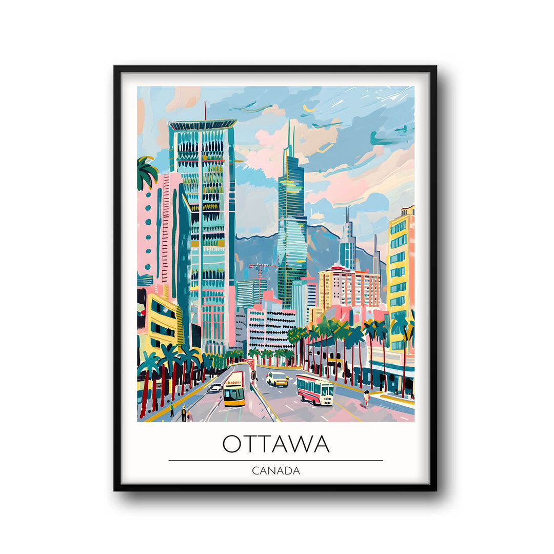 Ottawa | New York - Cities Paintings