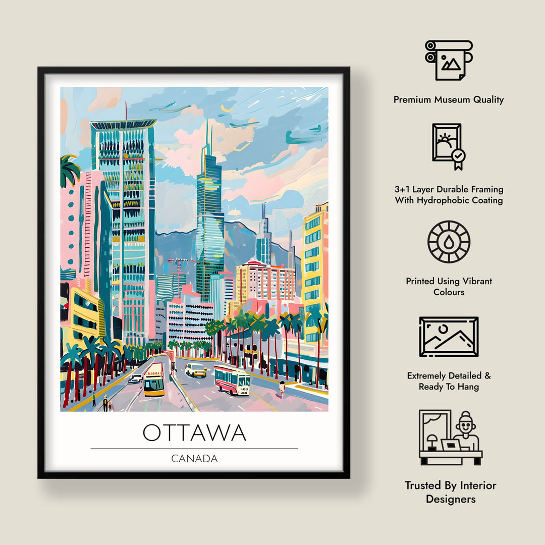 Ottawa | New York - Cities Paintings