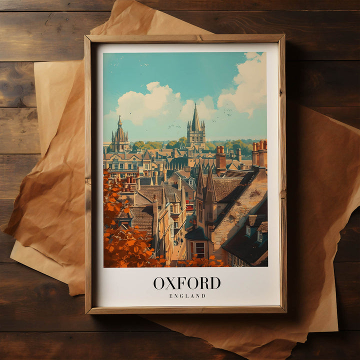 Skyscape of Oxford - Cities Paintings