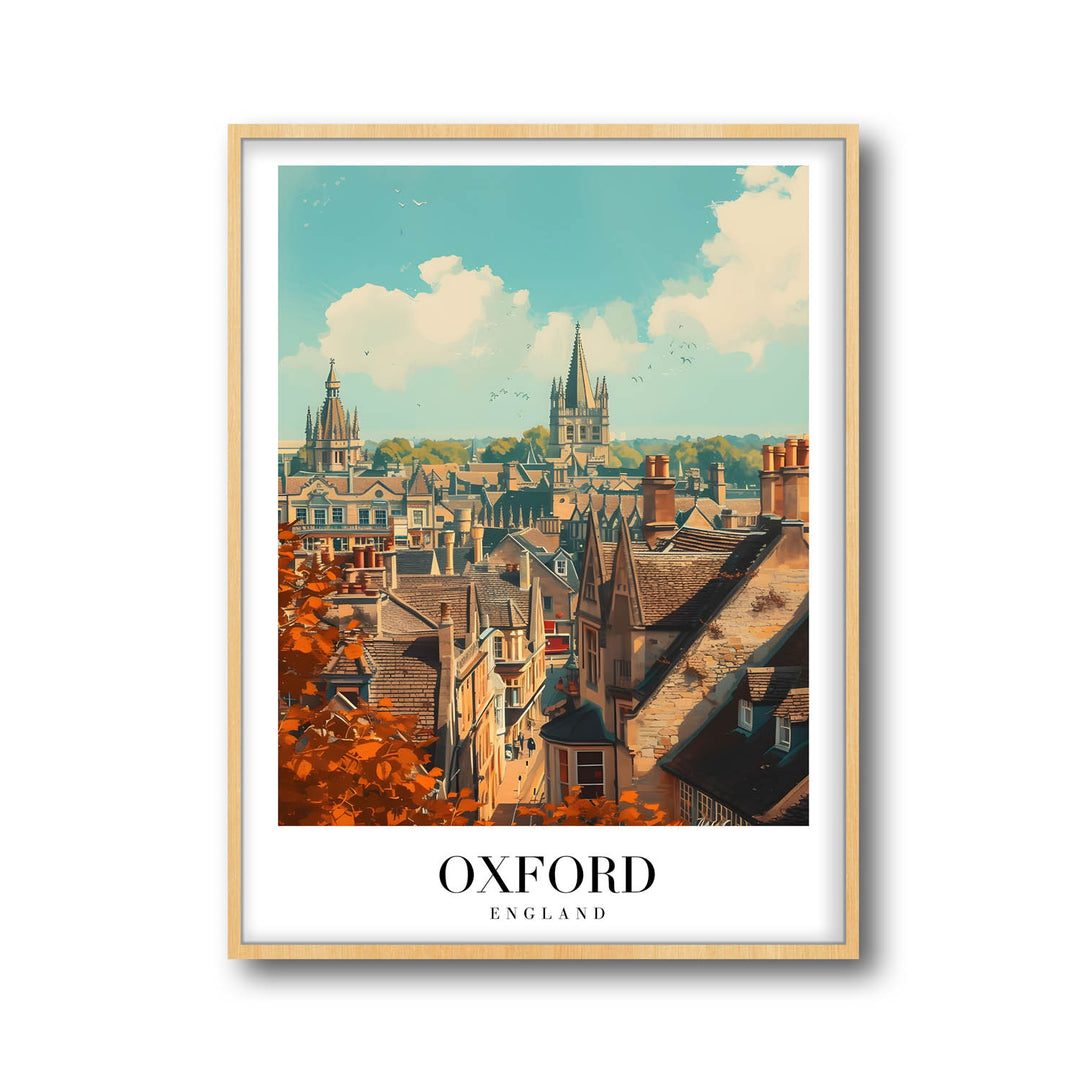 Skyscape of Oxford - Cities Paintings