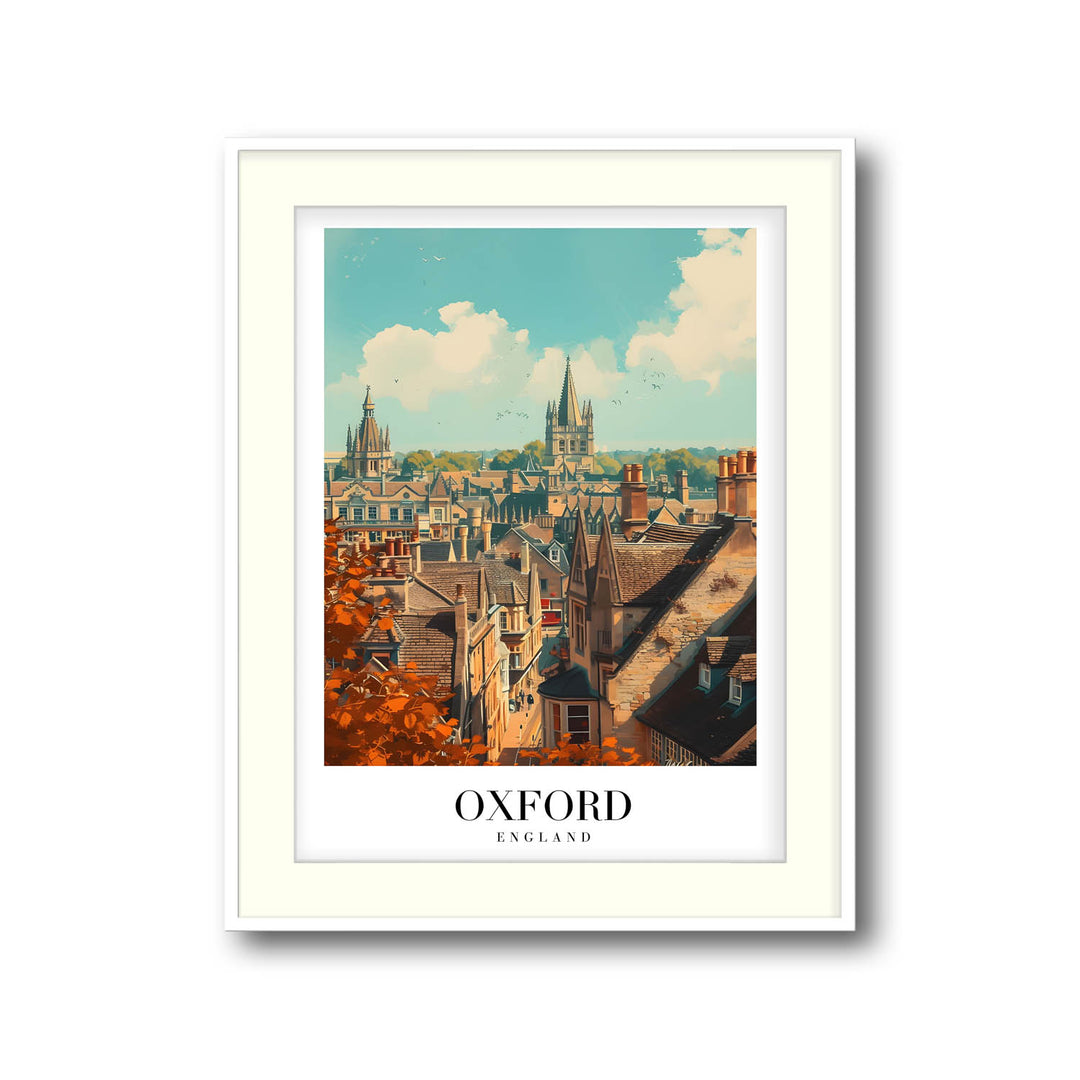 Skyscape of Oxford - Cities Paintings