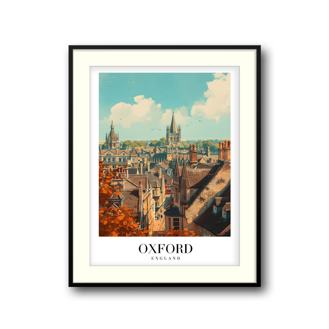 Skyscape of Oxford - Cities Paintings