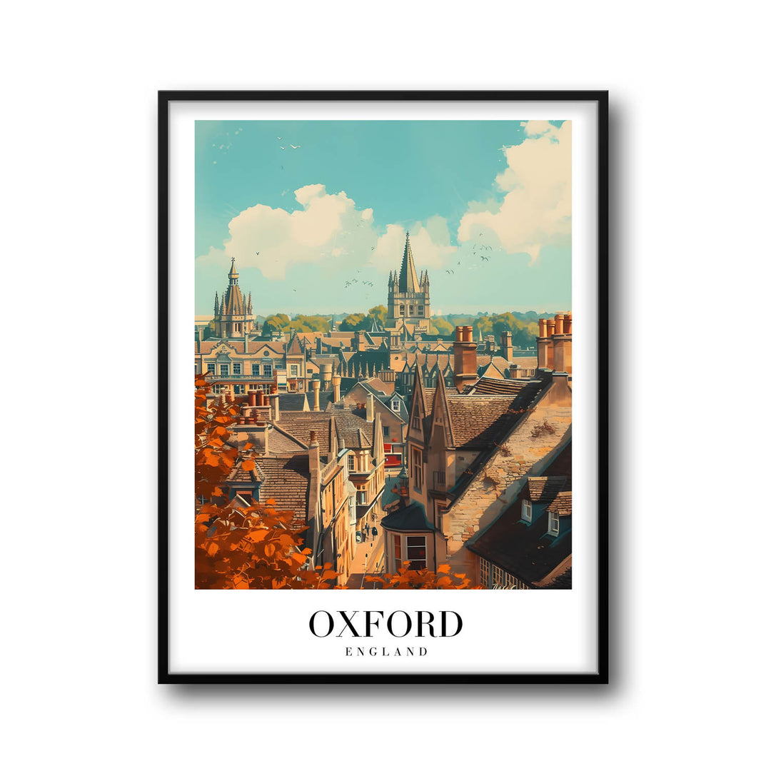 Skyscape of Oxford - Cities Paintings