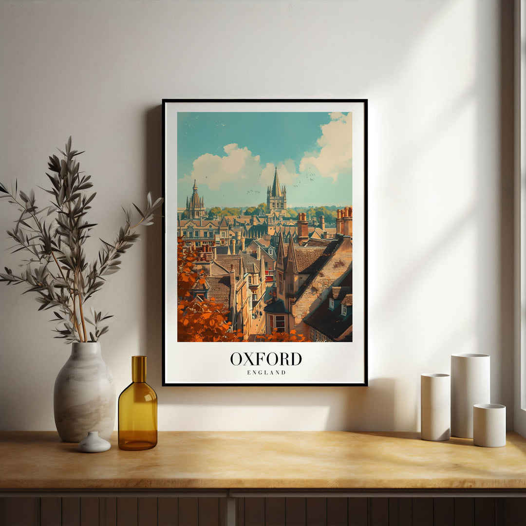 Skyscape of Oxford - Cities Paintings