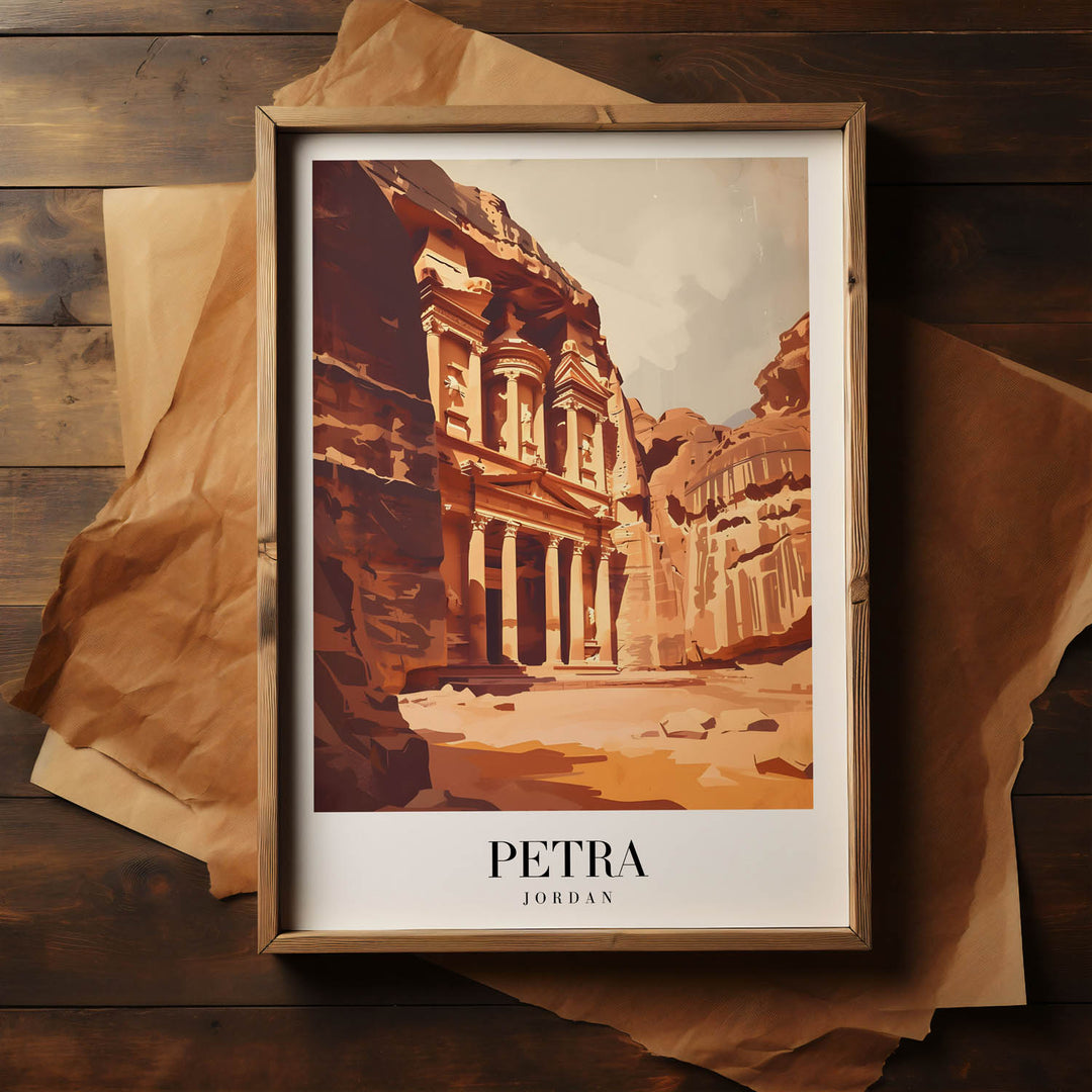 Golden Petra - Cities Paintings