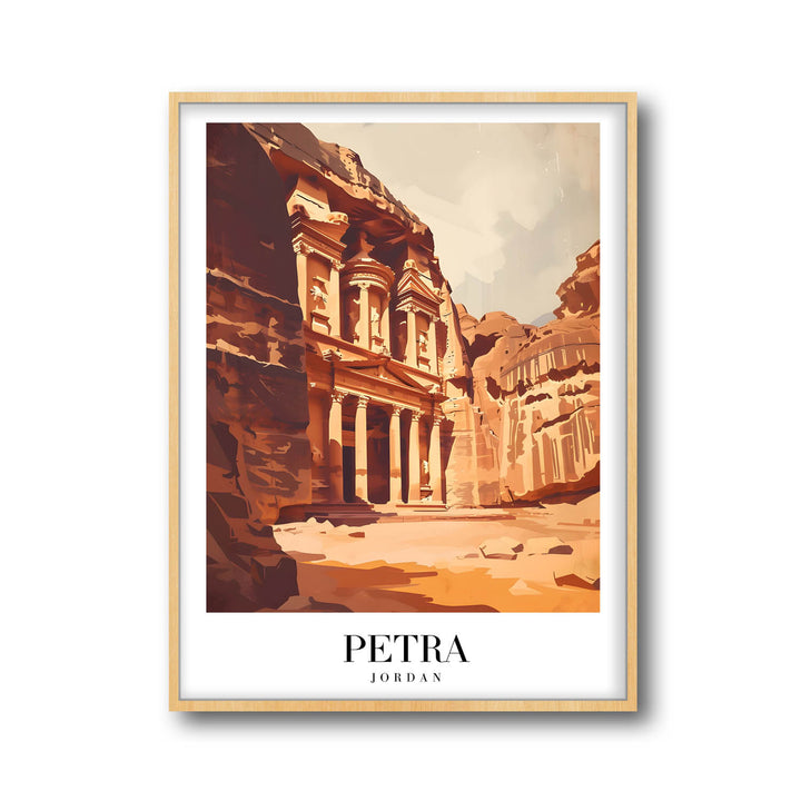 Golden Petra - Cities Paintings