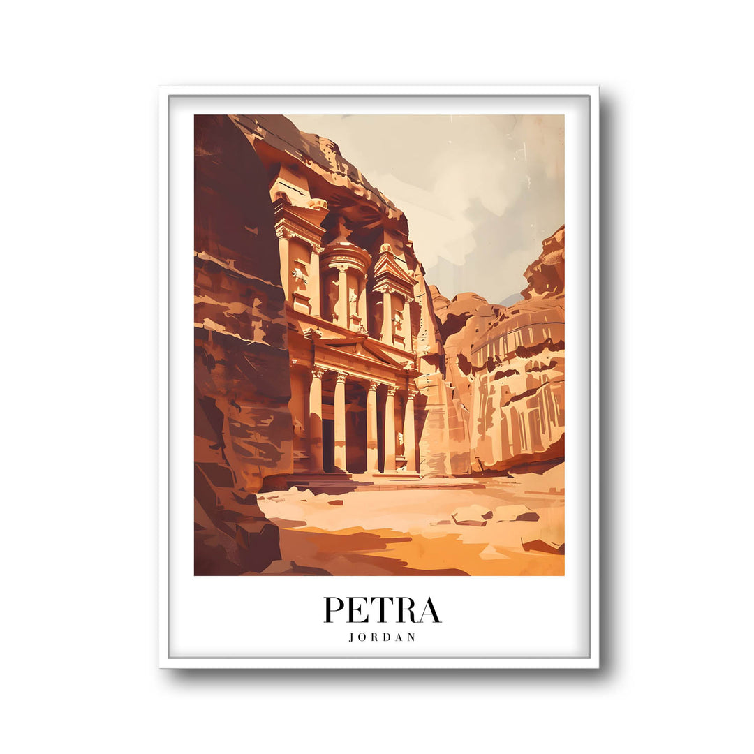 Golden Petra - Cities Paintings