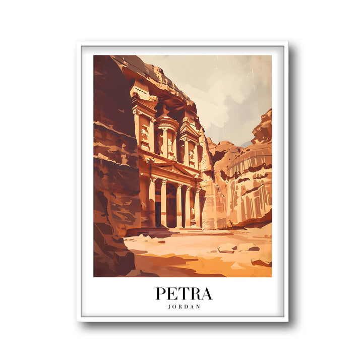 Golden Petra - Cities Paintings