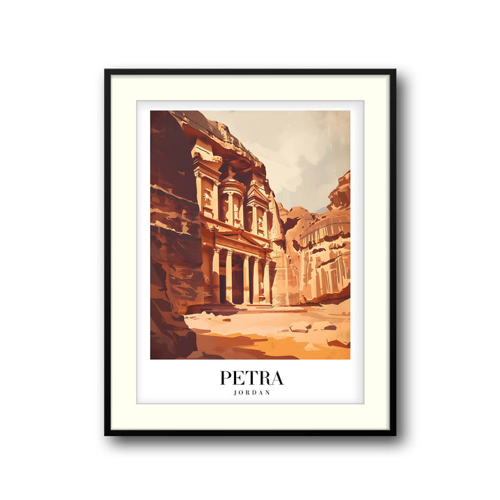 Golden Petra - Cities Paintings