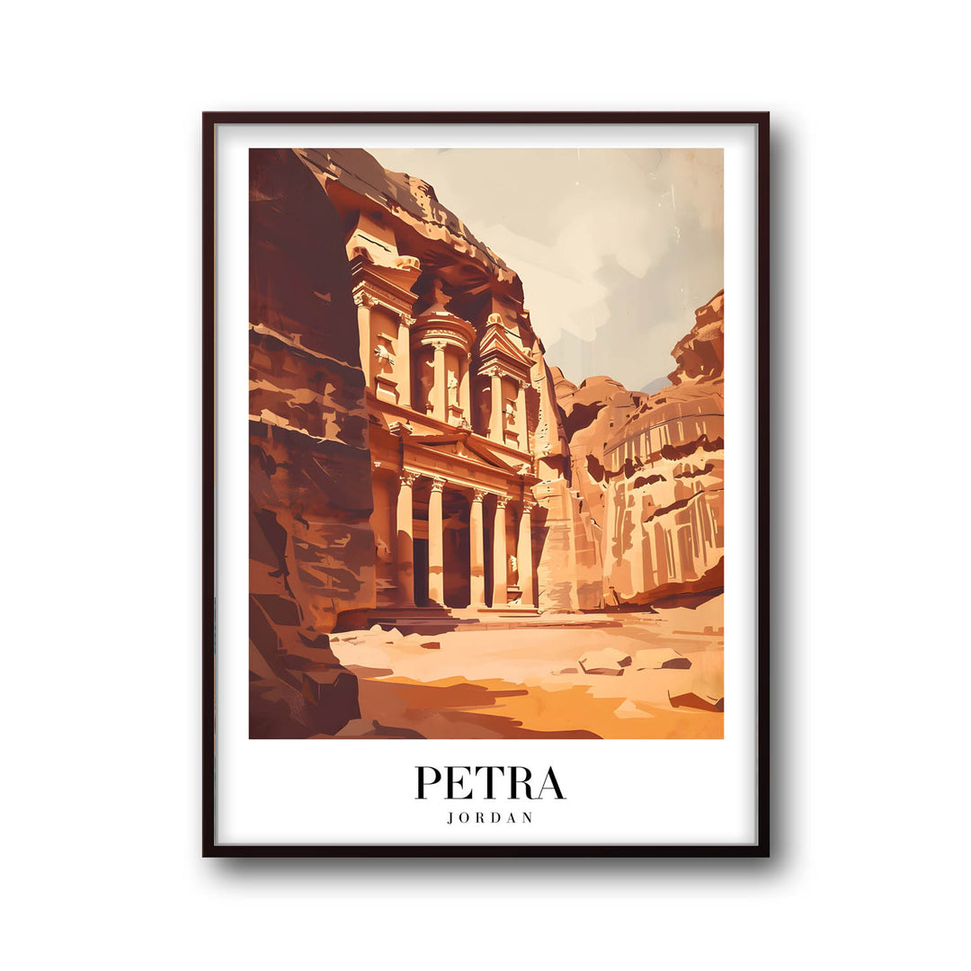 Golden Petra - Cities Paintings