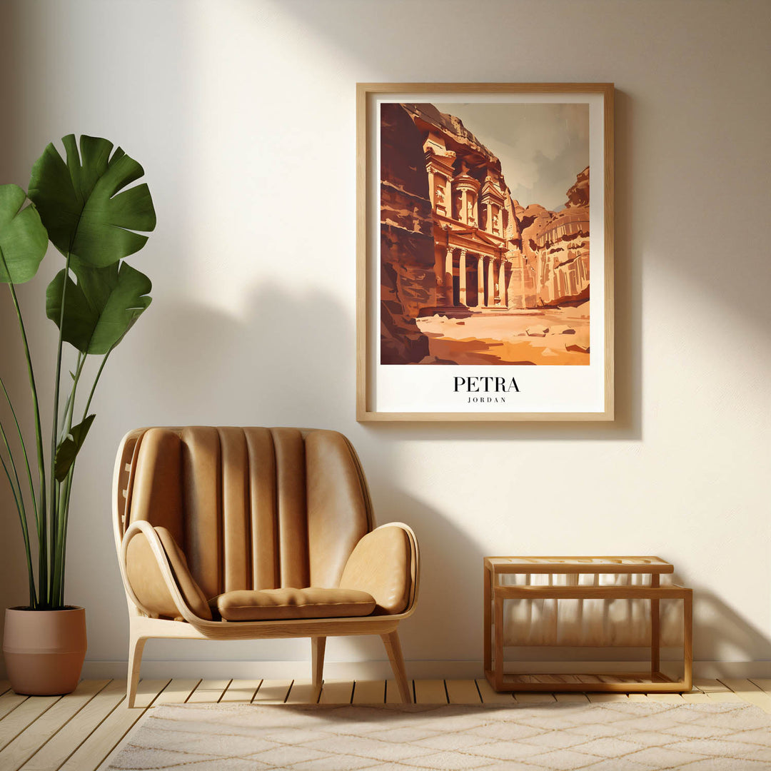 Golden Petra - Cities Paintings