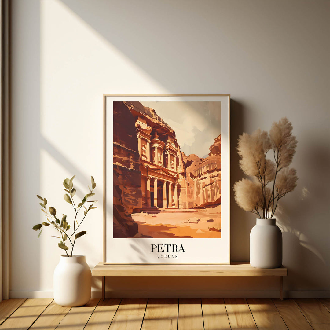 Golden Petra - Cities Paintings