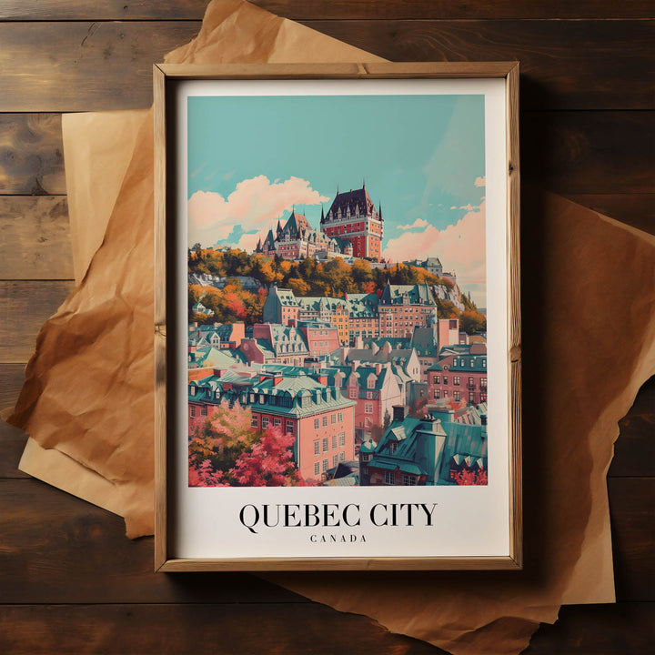 Quebec Cityscape - Cities Paintings