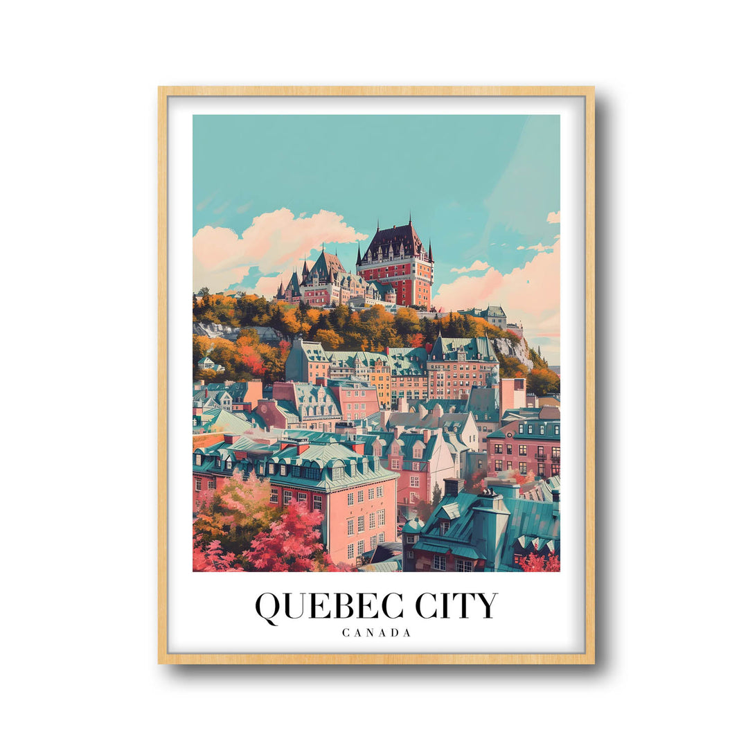 Quebec Cityscape - Cities Paintings