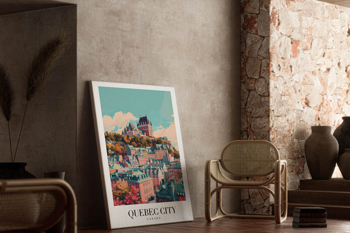 Quebec Cityscape - Cities Paintings