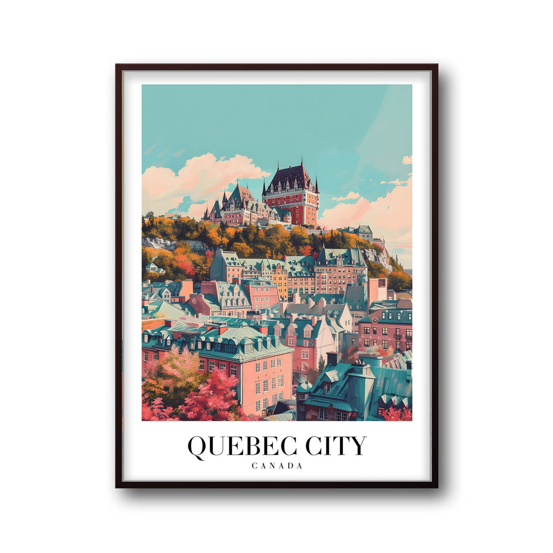 Quebec Cityscape - Cities Paintings