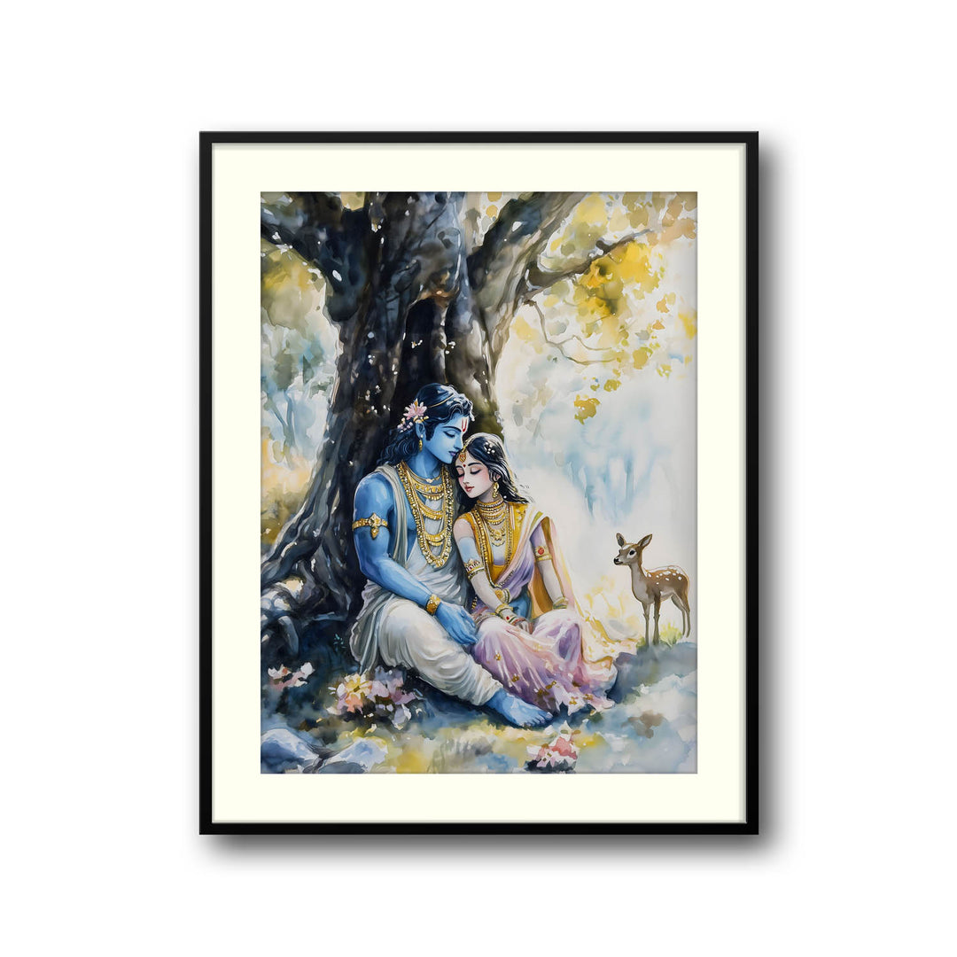 Ram Sita in Forest - Vastu Painting