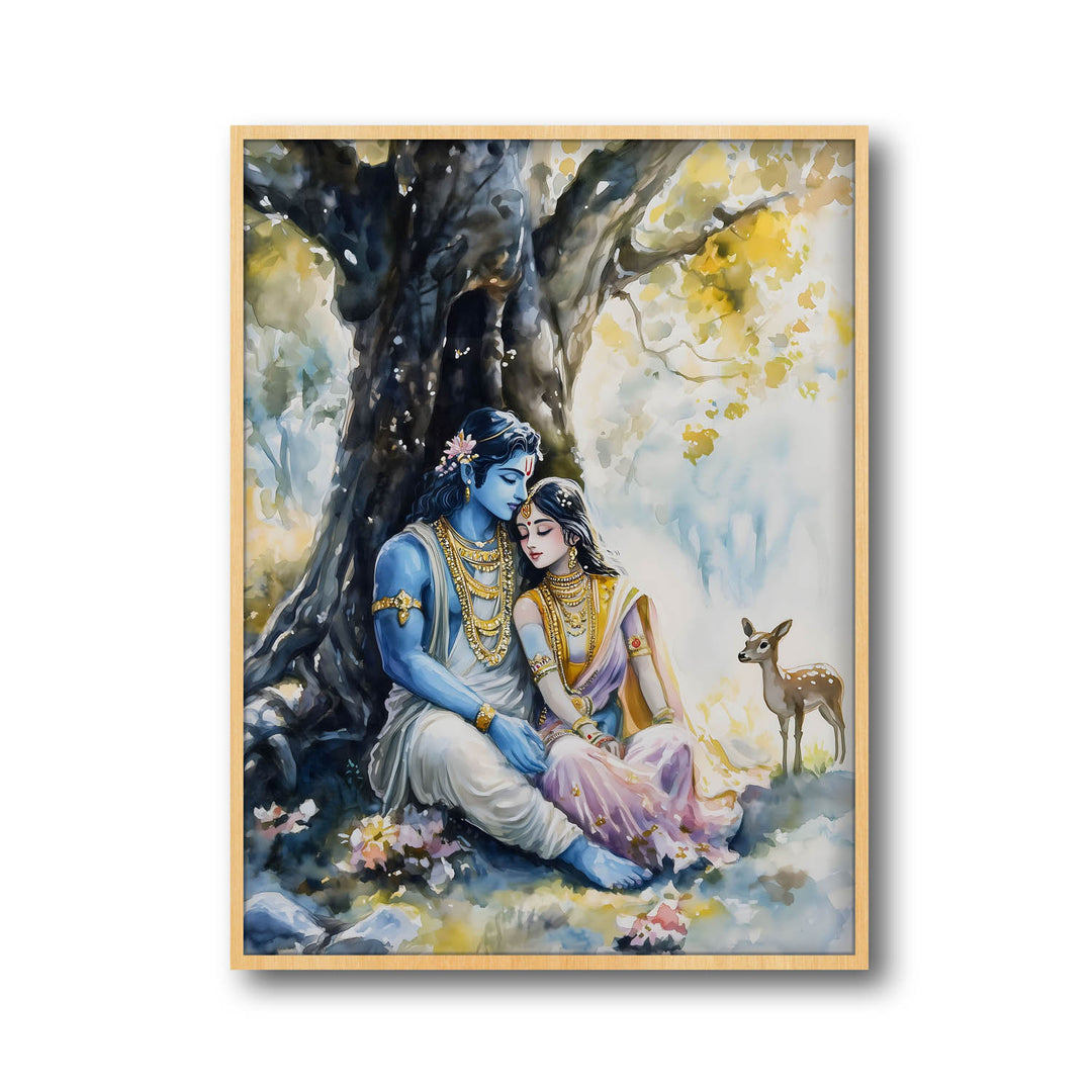 Ram Sita in Forest - Vastu Painting