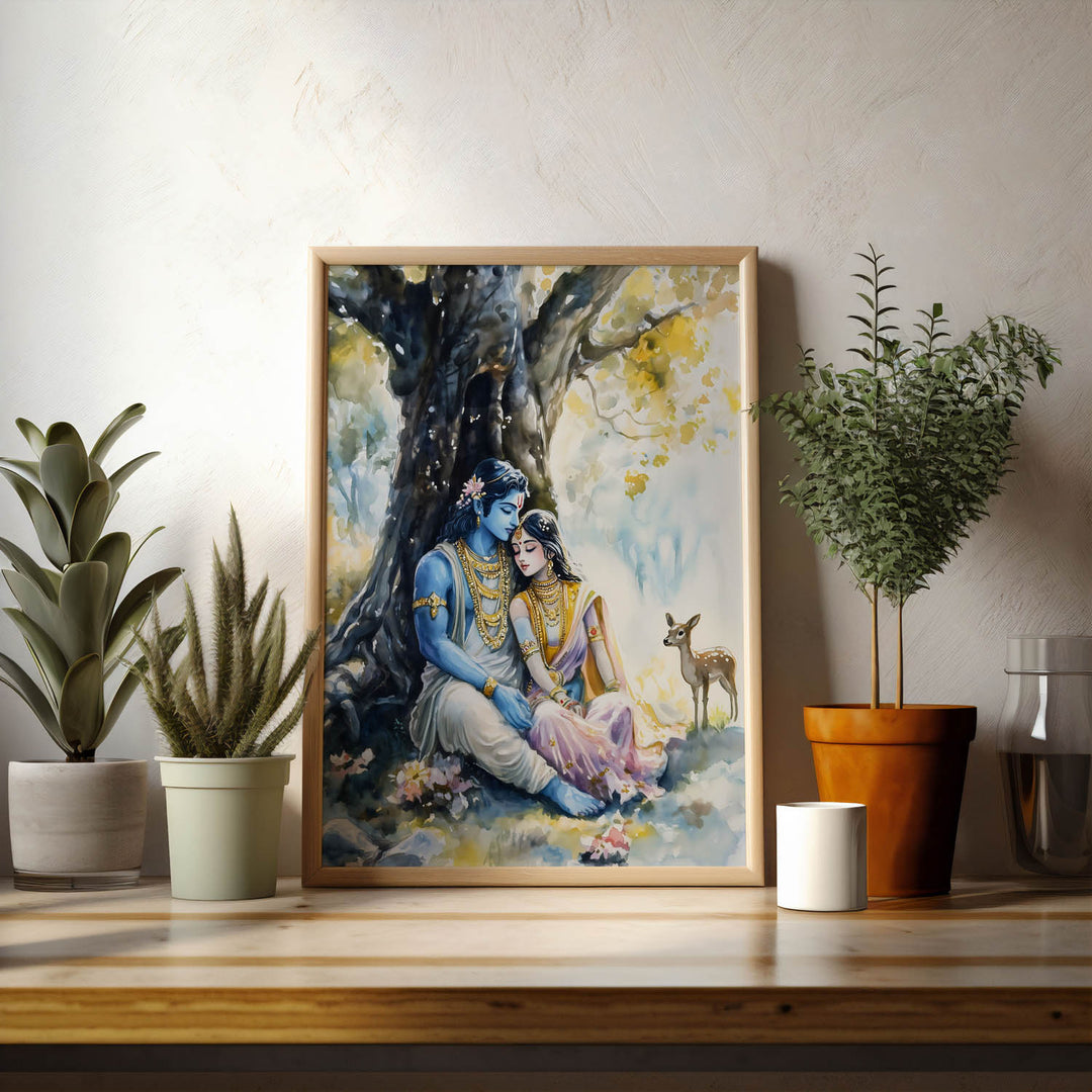 Ram Sita in Forest - Vastu Painting