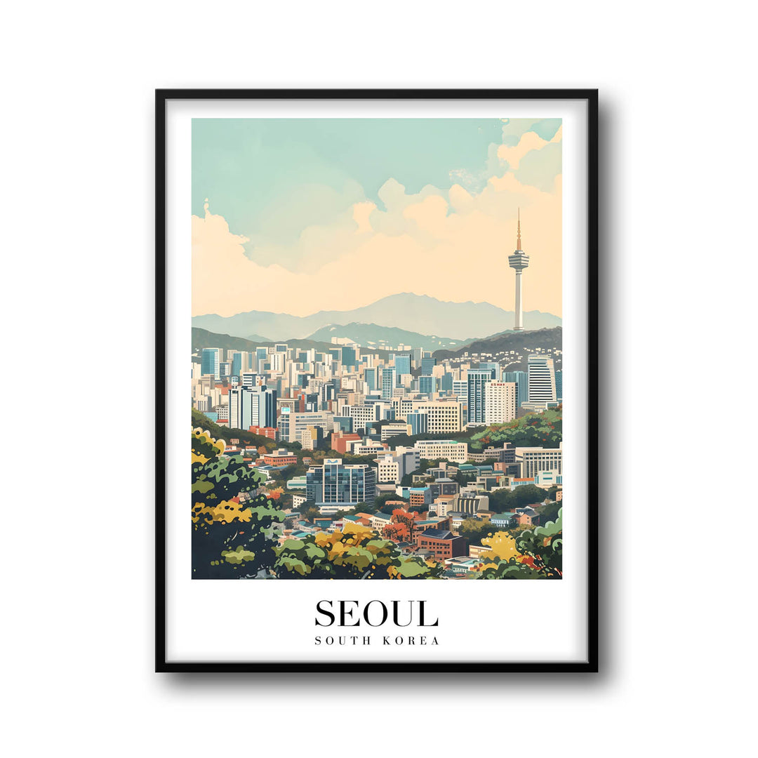 Seoul Cityscape - Cities Paintings