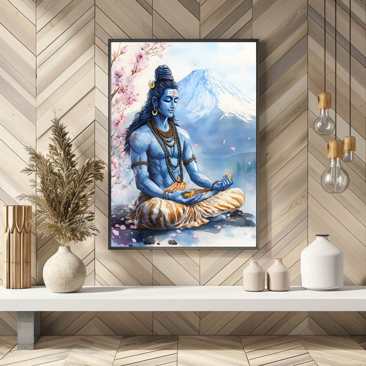 Shiv Ji in Himalaya - Vastu Painting