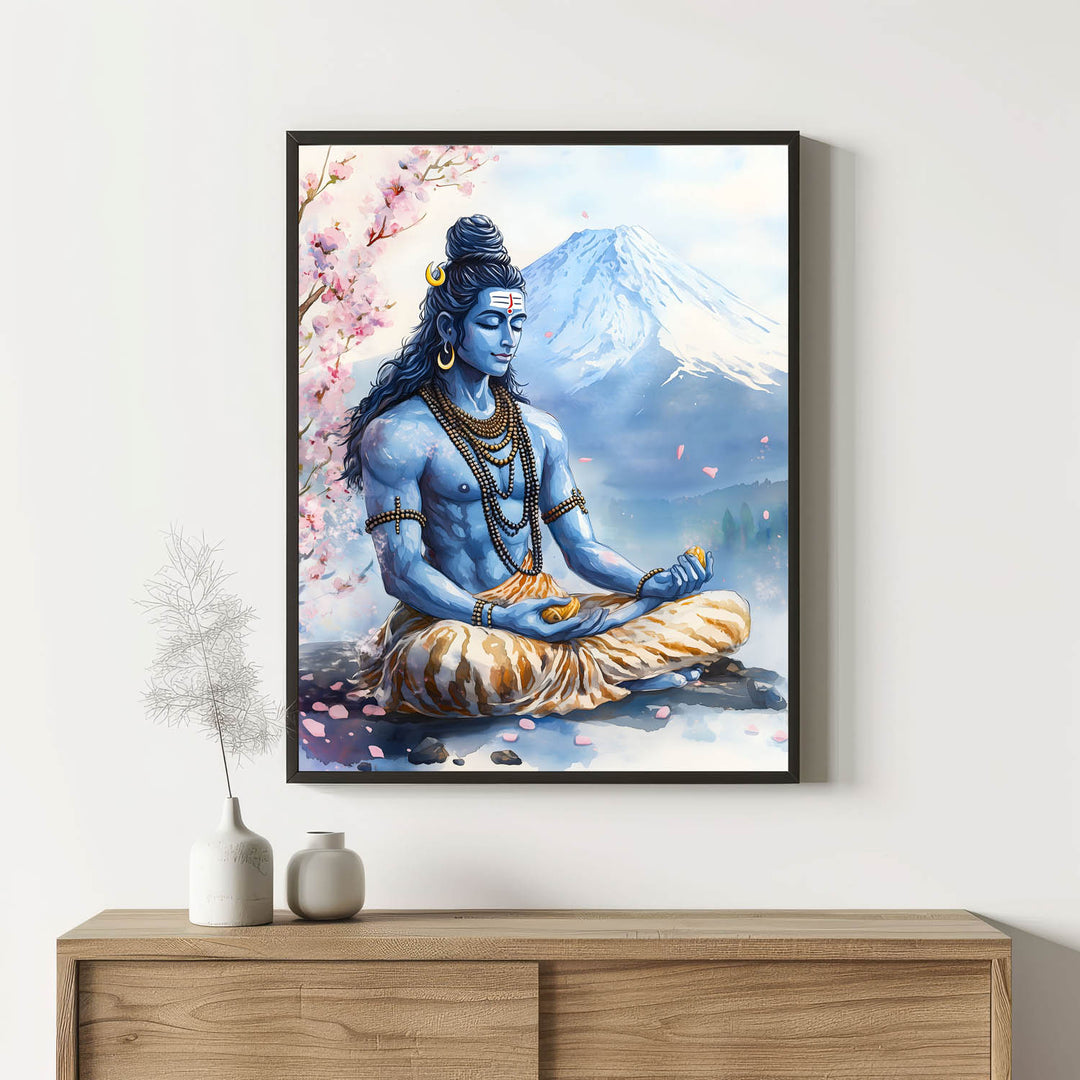 Shiv Ji in Himalaya - Vastu Painting