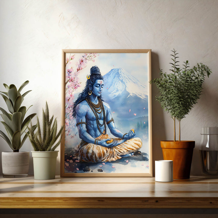 Shiv Ji in Himalaya - Vastu Painting