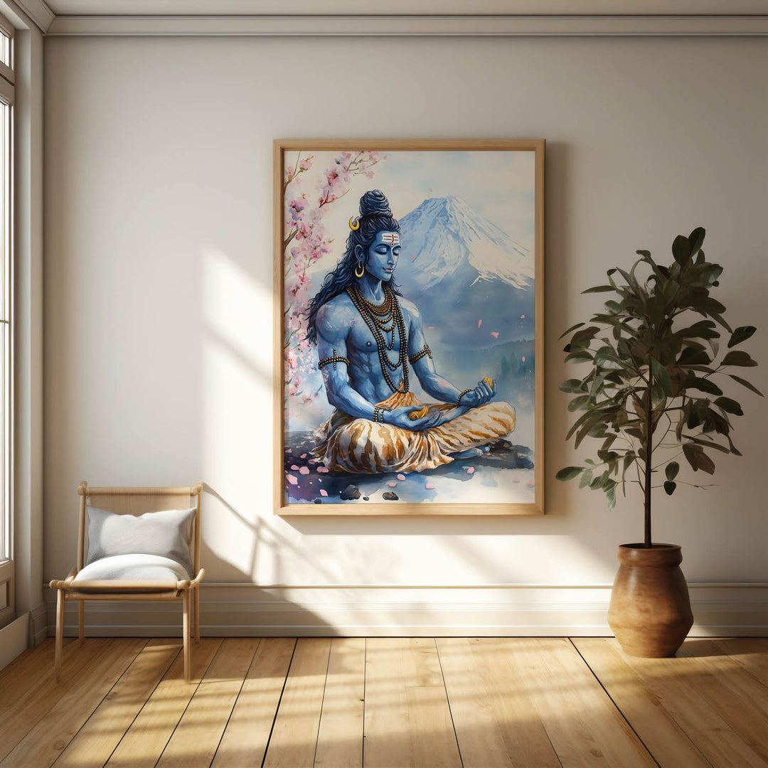 Shiv Ji in Himalaya - Vastu Painting