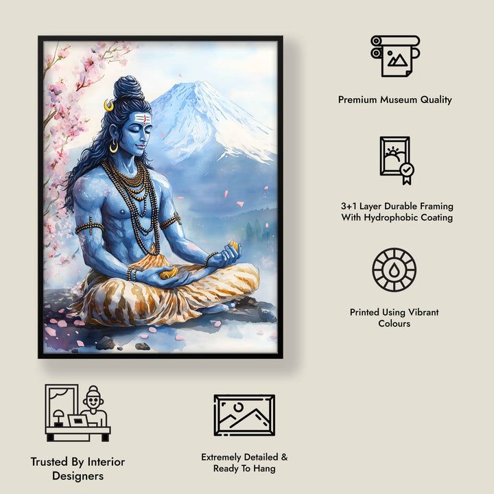 Shiv Ji in Himalaya - Vastu Painting