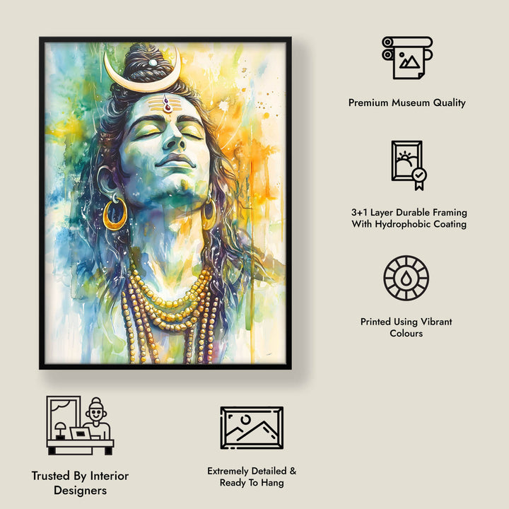 Shiv Meditating - Vastu Painting