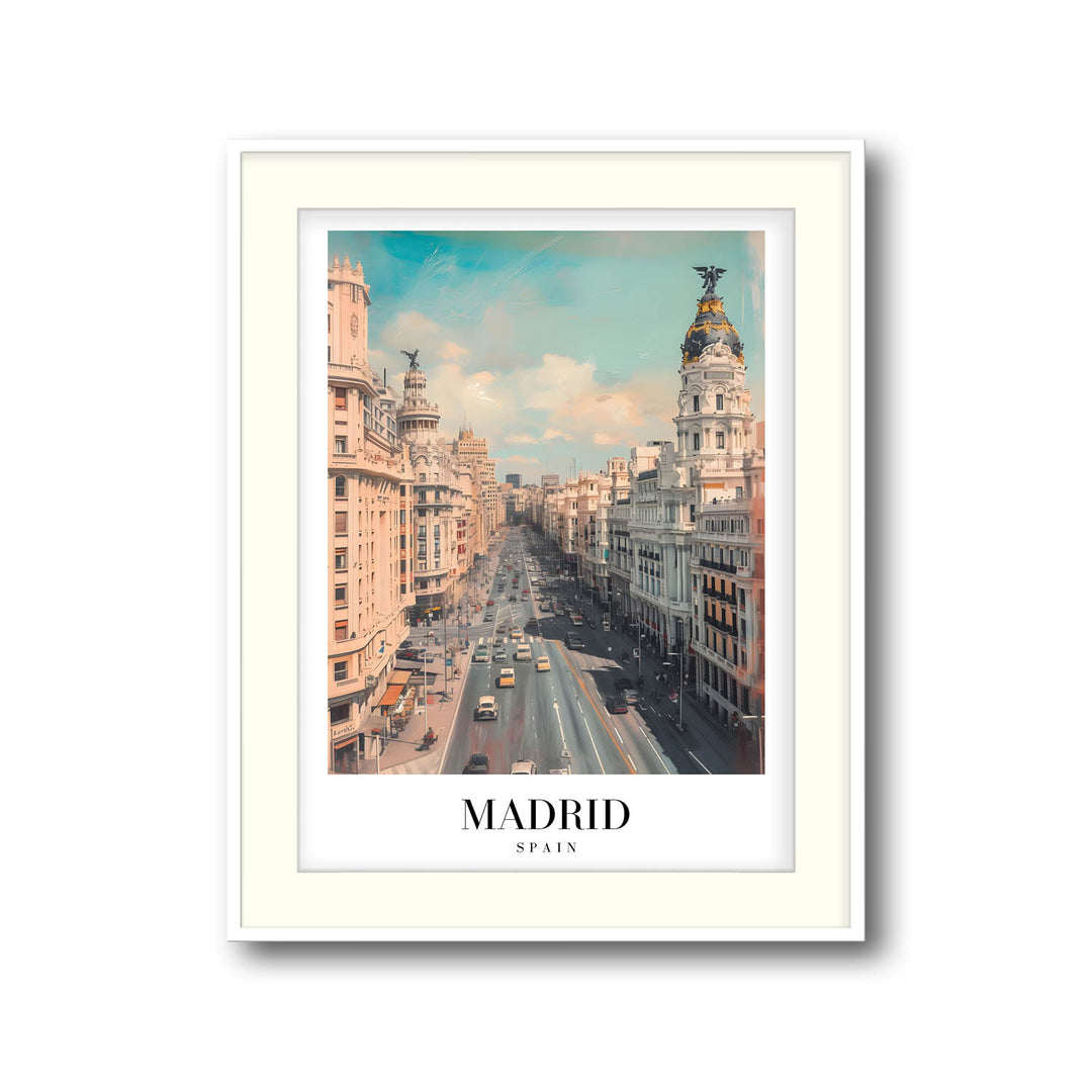 Streets of Madrid  - Cities Paintings