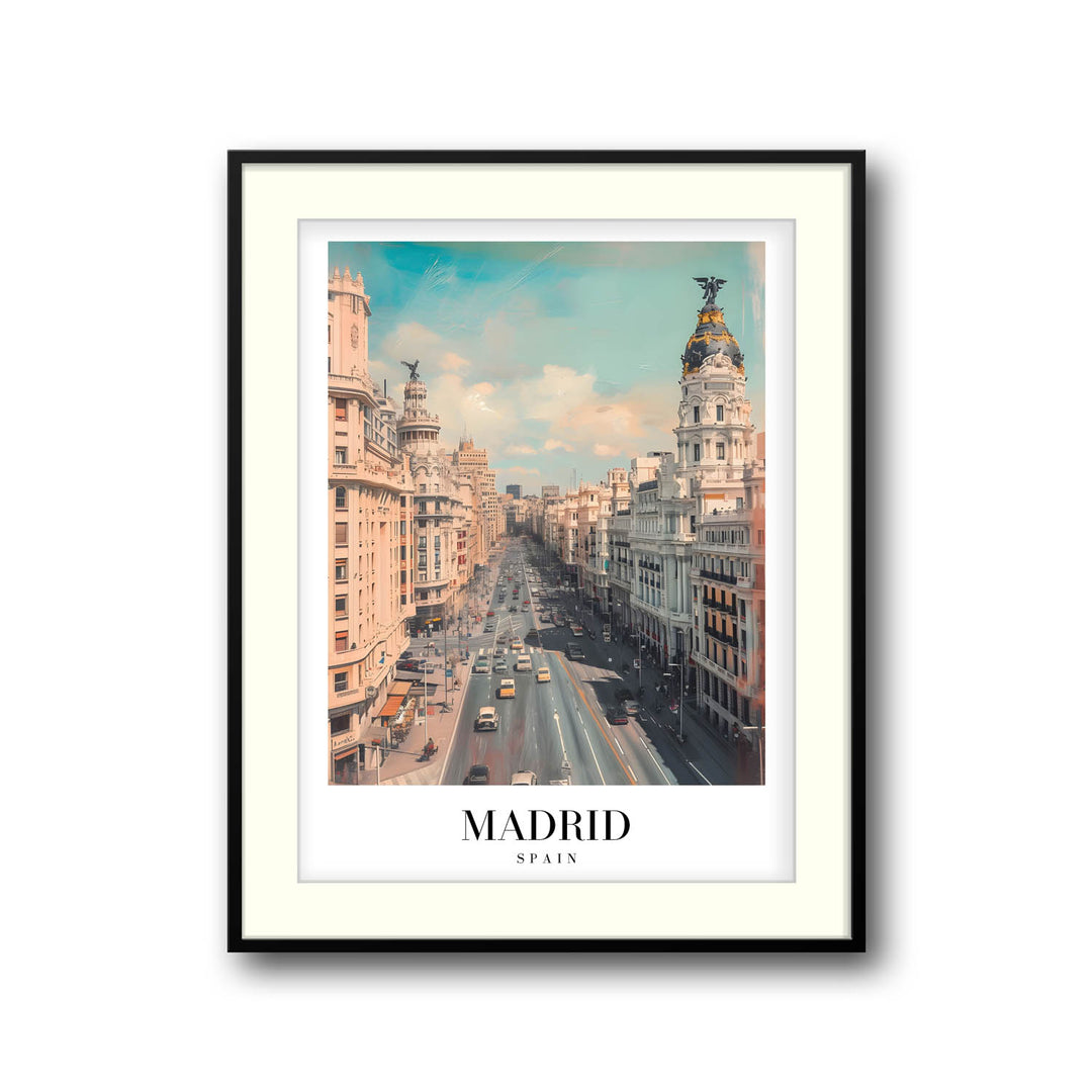 Streets of Madrid  - Cities Paintings