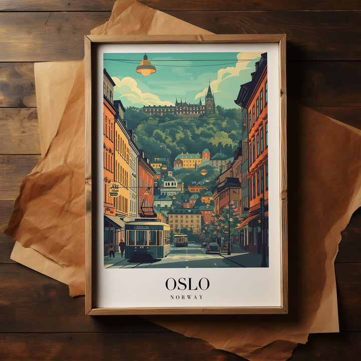 Streets of Oslo - Cities Paintings