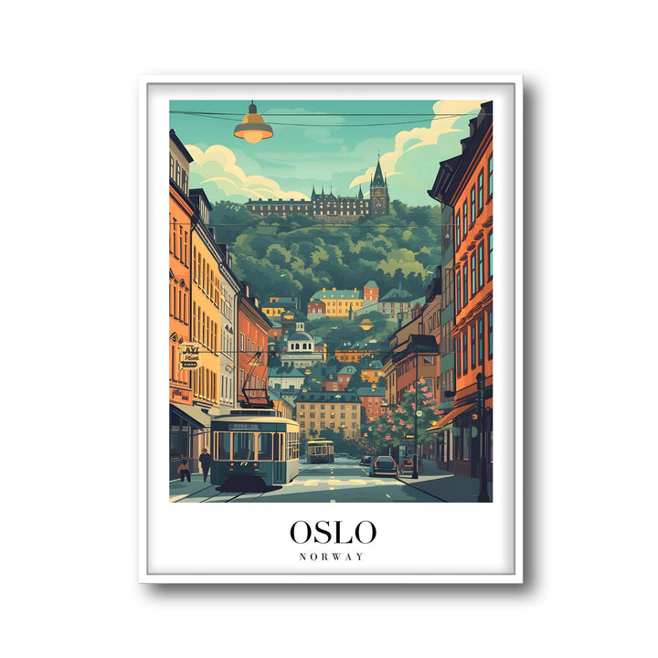 Streets of Oslo - Cities Paintings